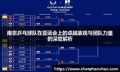 南京乒乓球队在亚运会上的卓越表现与团队力量的深度解析